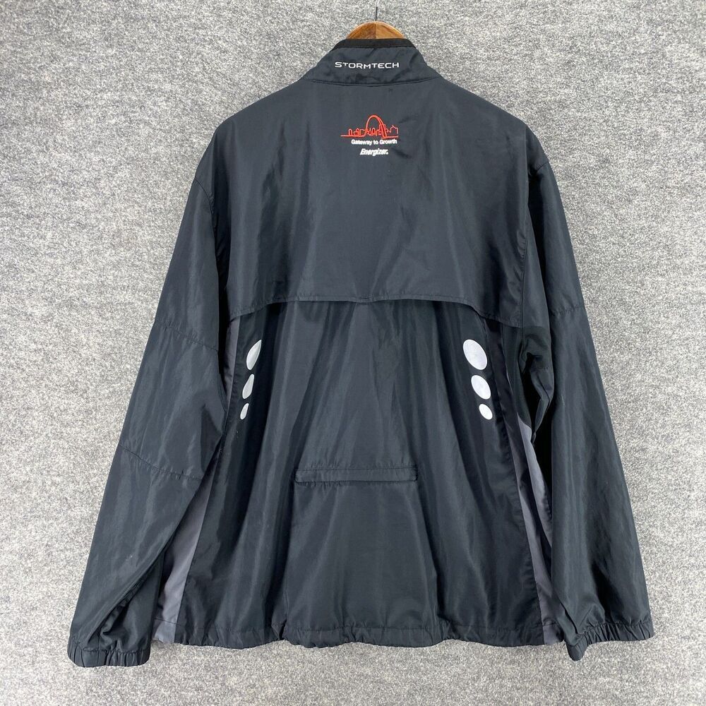 Stormtech Activewear Track Jacket Men 2XL Black Full Zip Lined Long Sleeve - Picture 2 of 8